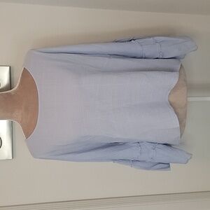 Vince Camuto, Size XL, Light Blue, Bell Sleeve, Lightweight Flowy Blouse, EUC